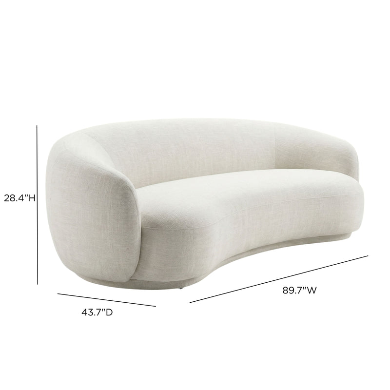 Kendall Sofa (90"-120") - Off-White / 90"