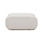 Zenith Contract-Grade Upcycled Fabric Ottoman - Cream