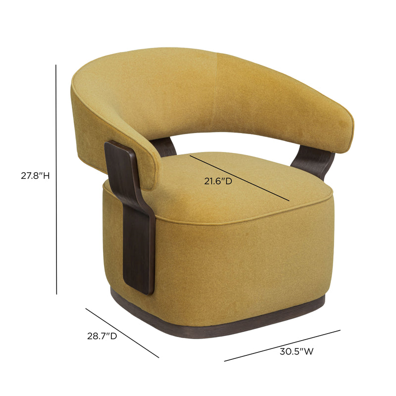 Madison Performance Swivel Accent Chair - Amber