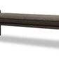 Dorsey Boucle Upholstered Wooden Bench in Basalt Grey and Pumpernickel