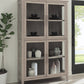 Camden Four Door Shiplap Curio in Chai