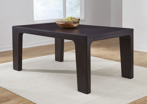 Zamba Rectangular Acacia Wood Dining Table in Jaguar