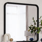 Elora Beveled Glass Mirror in Jet Black Ash