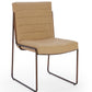 Madison Metal Frame Dining Chair in Honey Synthetic Leather
