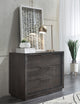 Oxford 3 Drawer Nightstand in Basalt Grey (2024)