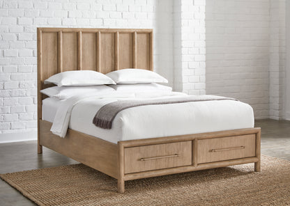 Dorsey Two Drawer Storage Bed in Granola