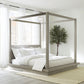 Melbourne Full-Size Canopy Bed in Mineral