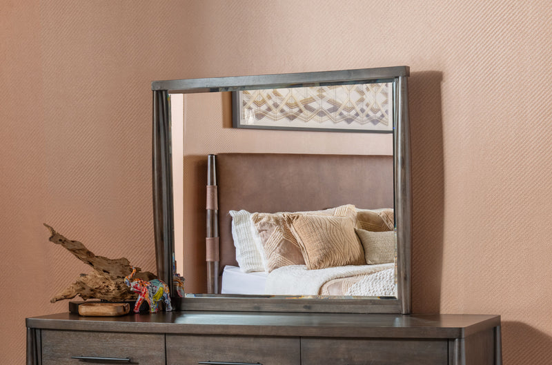 Koko Beveled Glass Wall or Dresser Mirror in Minx