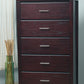 Nevis Five Drawer Chest in Espresso (2024)