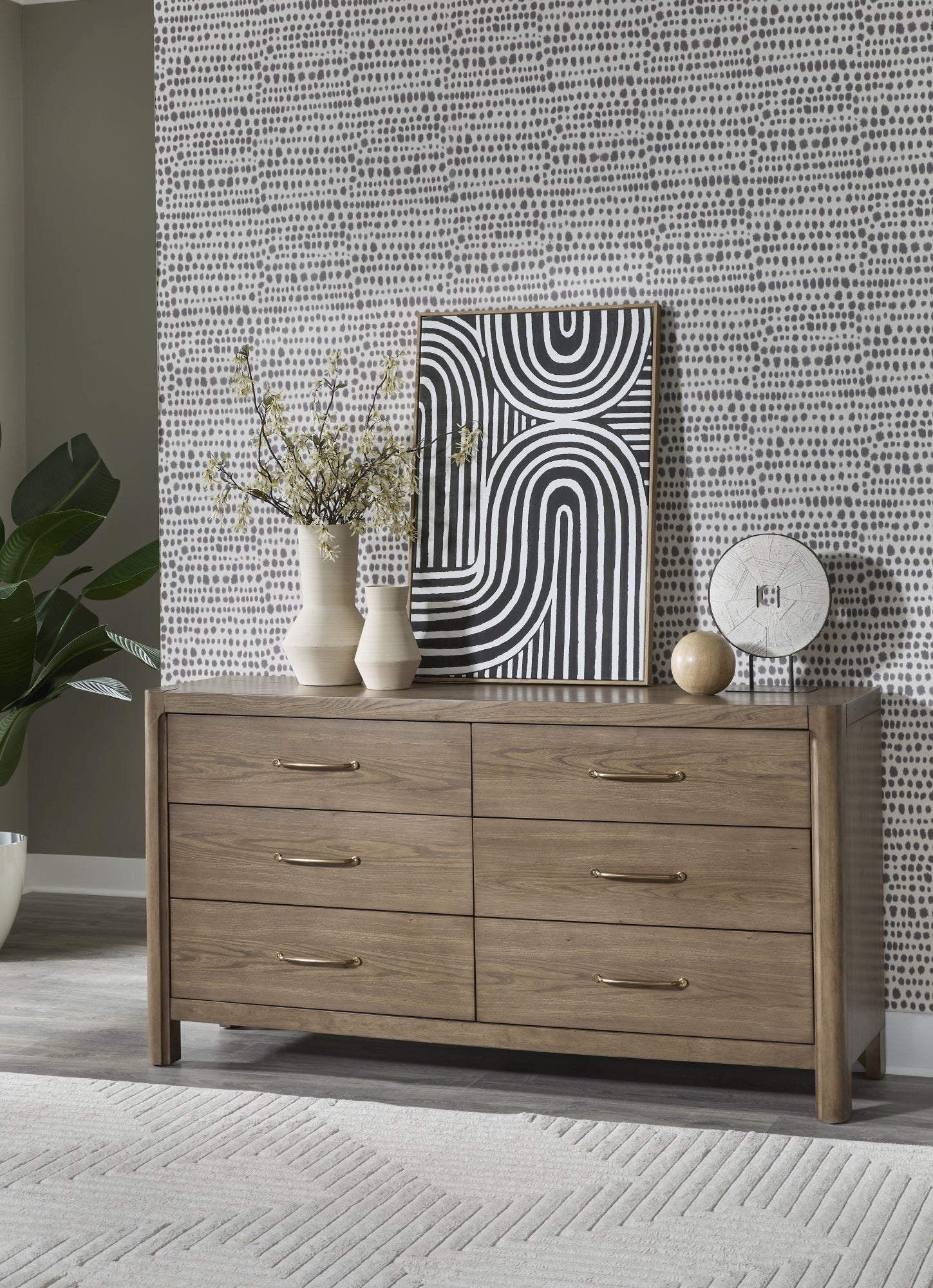 Morris 6 Drw Dresser - Claystn