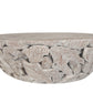 One Teak Slice Solid Wood Coffee Table in Bleached Teak