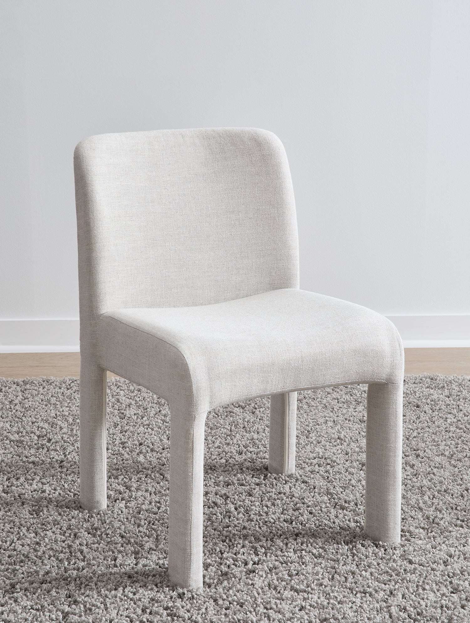 Devon Fully Upholstered Dining Chair in Turtle Dove Linen