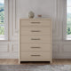 Wallen 5 Drawer Chest- Wht Snd