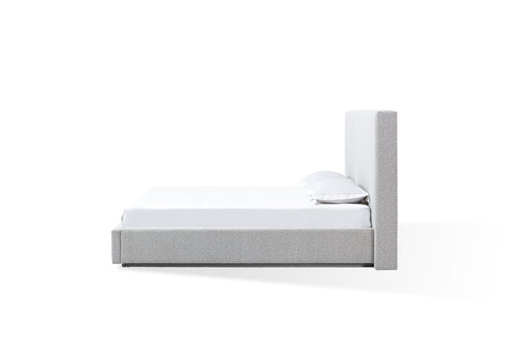 One Upholstered Modern Headboard in Cotton Ball Boucle (2026)