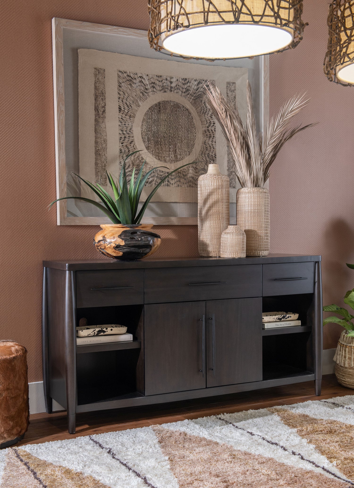 Koko Acacia Wood Sideboard in Minx