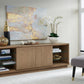 One Coastal Modern 84 inch TV Console in Bisque