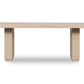 Magnolia Double Pedestal Wooden Dining Table in Daffodil