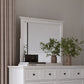 Grace Wall or Dresser Mirror in Snowfall White