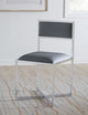 Amalfi X-Base Chair in Cobalt Leather
