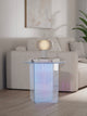 Fomo Large End Table in Iridescent Glass