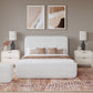 Wisteria Full-size Upholstered Platform Bed in Frosty Corduroy
