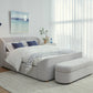 Kiki King-size Upholstered Platform Bed in Cotton Ball Boucle (2026)