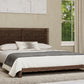 Tanner King-size Solid Ash Platform Bed in Roux