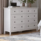 Grace Eight Drawer Dresser in Snowfall White (2024)