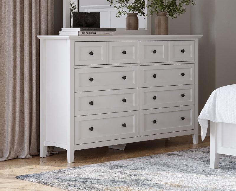 Grace Eight Drawer Dresser in Snowfall White (2024)
