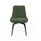 CEO 180 Degree Return Swivel Upholstered Dining Chair in Olive