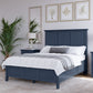 Grace Full-size Three Panel Bed in Blueberry