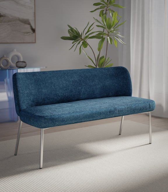 Fomo Upholstered Bench - Azure