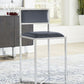 Amalfi X-Base Counter Stool in Cobalt Leather