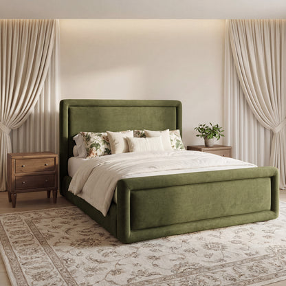 Summit Uph Bed - Moss