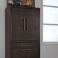 Zamba Four Door One Drawer Acacia Bar Cabinet in Jaguar