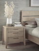 Sumire Three Drawer Ash Wood Nightstand in Ginger