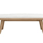 Sumire Upholstered Bench in Ginger and Natural Linen