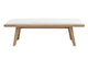 Sumire Upholstered Bench in Ginger and Natural Linen