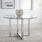 Amalfi 48 inch Round Glass Top Counter Table