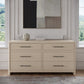 Wallen 6 Dwr Dresser- Wh Snd