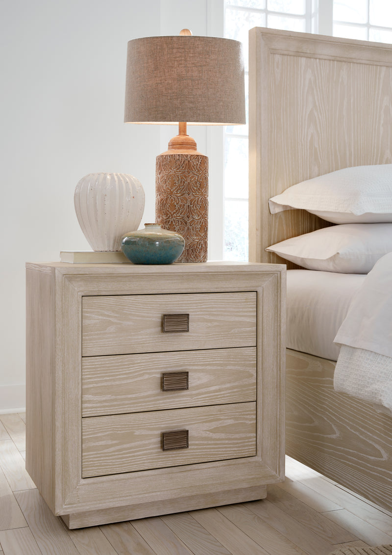 Maxime Three Drawer USB-Charging Nightstand