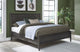Rockport Oak Wood Queen-size Platform Bed in Yin