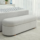 Kiki Upholstered Hinged Storage Bench in Cotton Ball Boucle (2026)