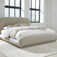 Tirimbina Queen-size Chenille Upholstered Platform Bed in Hyena