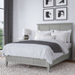 Grace Queen-size Three Panel Bed in Elephant Grey