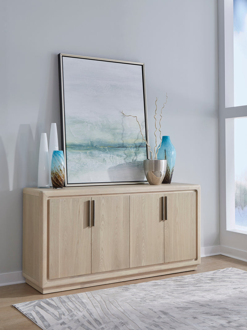 Magnolia 4 Door Wooden Sideboard in Daffodil
