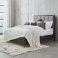 Lucerne King-Size Upholstered Panel Bed in Vintage Coffee